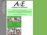 akademio-de-esperanto.org Webseite Vorschau