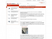profile-metall.de Webseite Vorschau