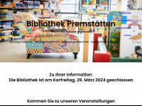 bibliothek-premstaetten.at Webseite Vorschau