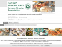 aurelia-mineral-arts.at Webseite Vorschau