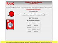elektro-faik.de Webseite Vorschau