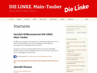 dielinke-main-tauber.de Webseite Vorschau