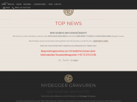 nydegger-gravuren.ch Webseite Vorschau