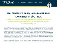 pasquali.bz Webseite Vorschau