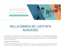 mfa-akademie.com Webseite Vorschau
