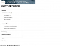 mwst-rechner.ch Webseite Vorschau