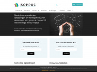isoproc.be Webseite Vorschau