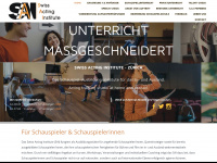 swissactinginstitute.com Webseite Vorschau