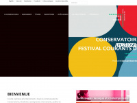 conservatoire.be Webseite Vorschau