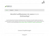 shop-naturstrom.de Webseite Vorschau