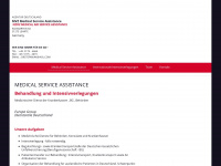 medical-service-assistance.com Webseite Vorschau