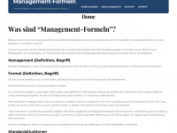 managementformeln.com Webseite Vorschau