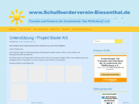 schulfoerderverein-biesenthal.de Webseite Vorschau