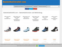 basketballstiefel.com Webseite Vorschau