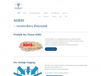 adhs-potenzial.ch Webseite Vorschau