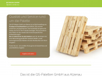 qs-paletten.de Webseite Vorschau