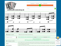 volksmusik-notenshop.de Webseite Vorschau