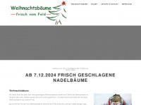 weihnachtsbaeume-frisch-vom-feld.de Webseite Vorschau