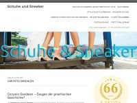 schuhe-und-sneaker.de Webseite Vorschau