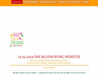 onebillionrisingmuenster.de Webseite Vorschau