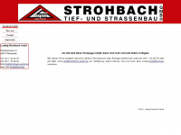strohbach-gmbh.de Webseite Vorschau