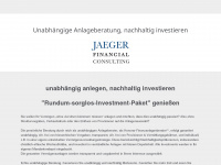 jaeger-financial.de Webseite Vorschau
