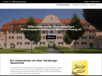 wg-pasing.de Webseite Vorschau