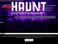haunt-entertainment.com Webseite Vorschau