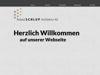 rolandschluparchitektur.ch Webseite Vorschau
