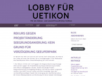 lobby-fuer-uetikon.org Webseite Vorschau