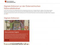 edition.onb.ac.at Webseite Vorschau