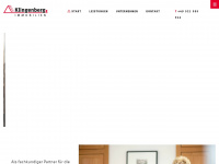 klingenberg-immobilien.com Webseite Vorschau