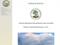 ortsbeirat-birkholz.de Webseite Vorschau
