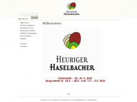 heuriger-haselbacher.com Webseite Vorschau