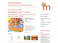 memorabilia-ed.de Webseite Vorschau