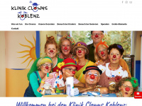 klinikclowns-koblenz.de Webseite Vorschau