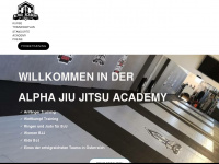 alpha-jiujitsu.at Webseite Vorschau