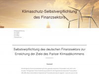 klima-selbstverpflichtung-finanzsektor.de Webseite Vorschau