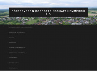 dorfgemeinschaft-hemmerich.de Webseite Vorschau