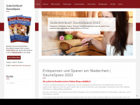 gutscheinbuch-niederrhein.de Webseite Vorschau