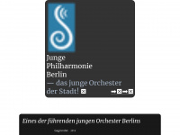 junge-philharmonie-berlin.de Webseite Vorschau