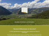 serrahof.it Webseite Vorschau