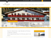 residence-montana.net Webseite Vorschau