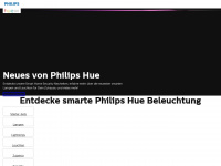 philips-hue.com Webseite Vorschau