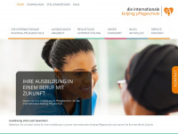 internationale-kolping-pflegeschule.de Webseite Vorschau