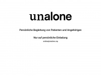 unalone.org Webseite Vorschau