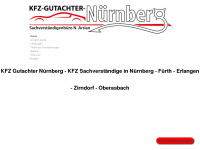 kfz-gutachter-nuernberg.de Webseite Vorschau