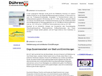 duehren.info Webseite Vorschau