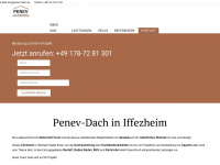 penev-dach.de Webseite Vorschau