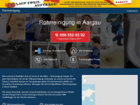 rohrreinigungaargau.ch Webseite Vorschau